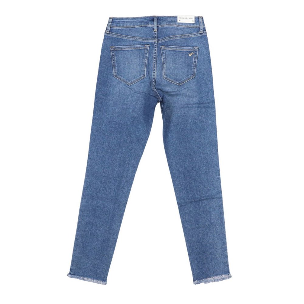 William Rast 26Wx27L Hi-Rise Skinny Leg Frayed Ankle Denim Jeans NWT Blue - Picture 2 of 2